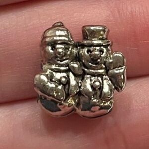 Snowman bracelet charm